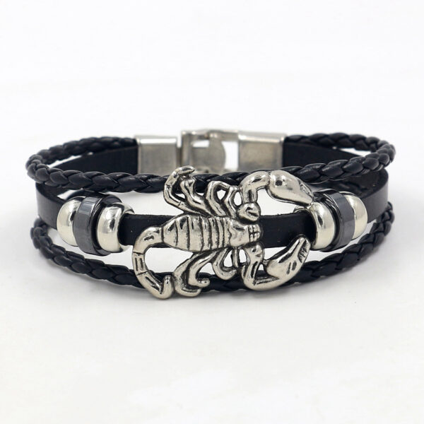 O1CN014xzXeC1dLo6qoZ2gw_3010463720-0-cib Wholesale Scorpion Male Leather Bracelet