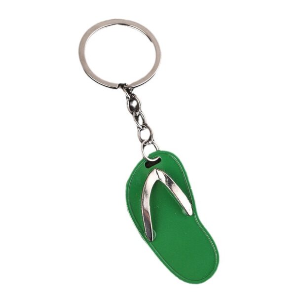 Wholesale Creative Mini Metal Flip Flop Keychain