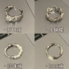 Wholesale plain ring irregular 925 sterling silver ring