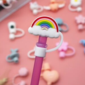 Rainbow 8mm / Bag with straw [straw color random]]