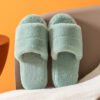 Wholesale Open Toe Plush Cotton Slippers