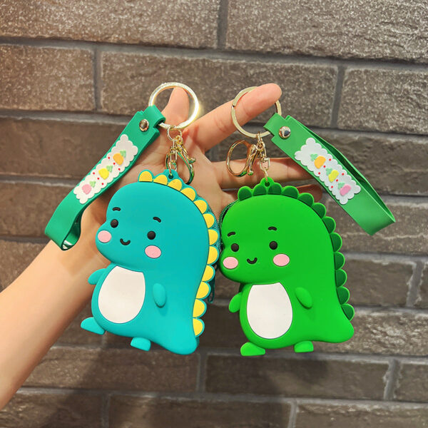 Wholesale Resin Dinosaur Zero Wallet Creative Key Chain