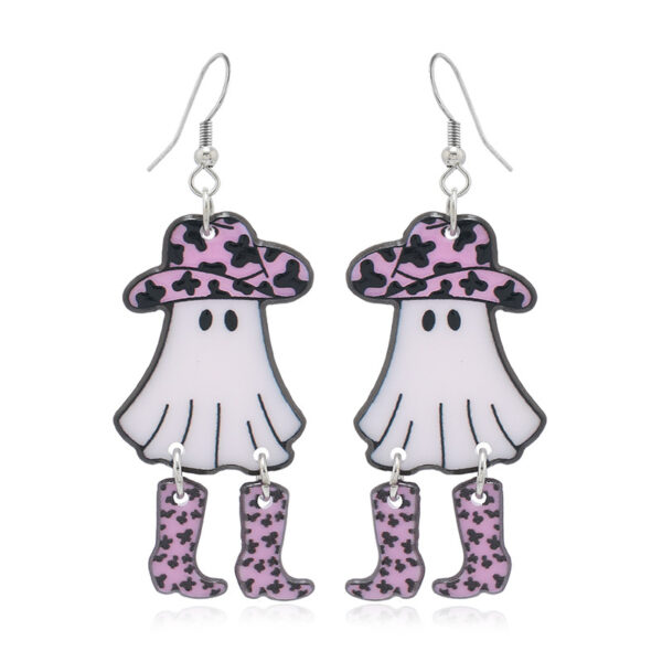 Wholesale Halloween Funny Mushroom Ghost Personality Halloween Vintage Earrings