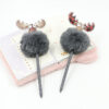 O1CN0151fhod1r8tfjDADSZ_2215876325587-0-cib Wholesale Christmas Cartoon Shape Elk Hair Ball Pen