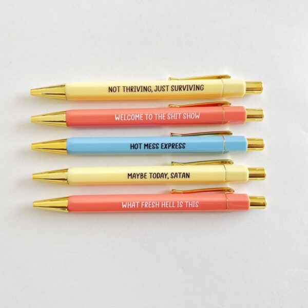 O1CN0153nAsV1VP013GN9lx__4048742644-0-cib Wholesale Plastic Welcome To The Shit Show Fun Pen Set