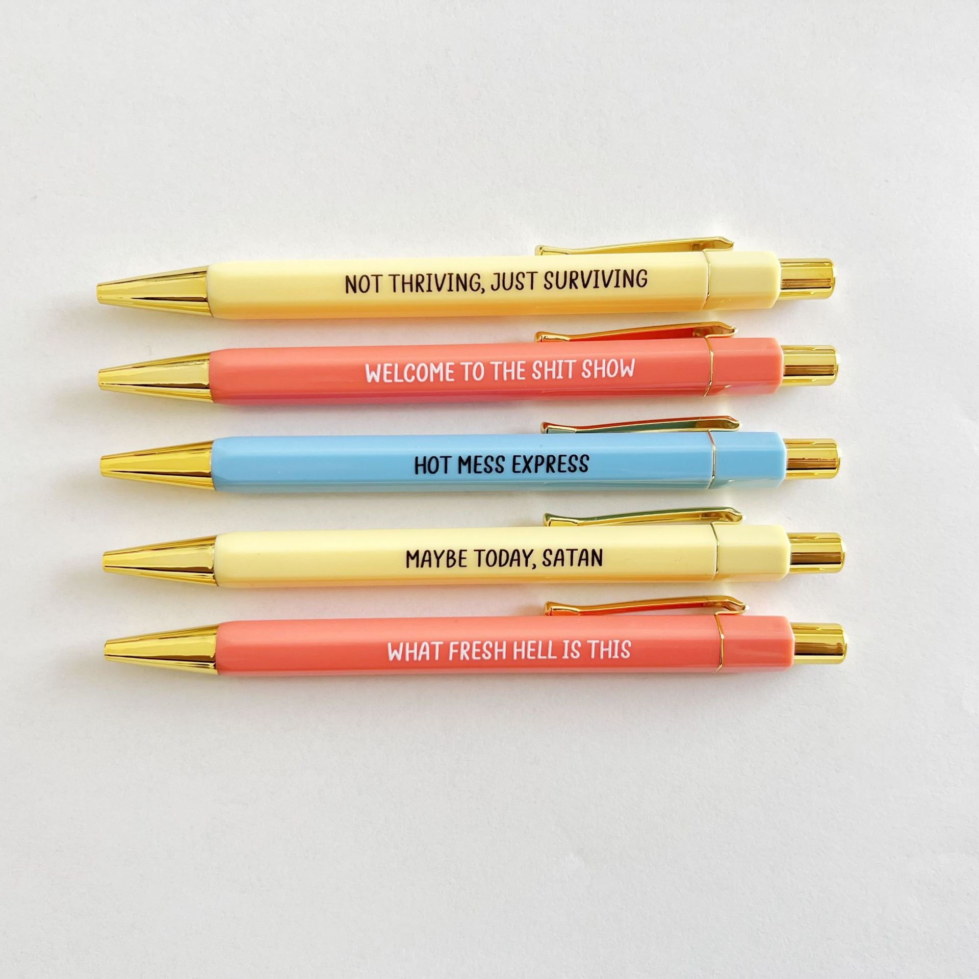 Wholesale Plastic Welcome To The Shit Show Fun Pen Set
