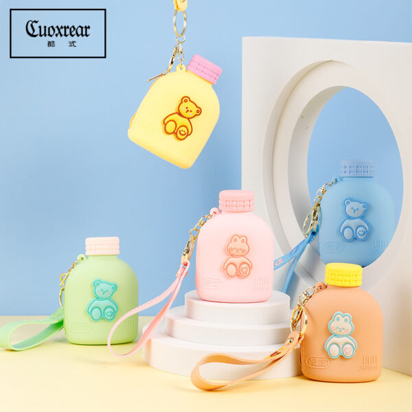 O1CN0155GgSV1NcisXgBELk_2152111591-0-cib Wholesale Kettle Shape Mini Coin Purse Silica gel Keychain