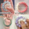 Wholesale Ice White Jade Gradient Pink Glass Bracelet