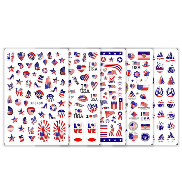 Wholesale Independence Day National Day Nail Sticker Set