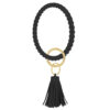 Wholesale Twist Tassel Silicone Wrist Keychain