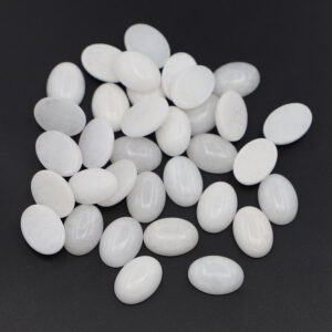 White marble / 13*18MM oval ring surface