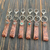 Wholesale Western Vintage Turquoise Genuine Leather Keychain