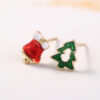 O1CN015BDPht28eobOSMBDL_2674547958-0-cib Wholesale Christmas Colorful Mini Gloves Christmas Tree Stud Earrings