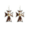 O1CN015DHtl82LDsVjN82uX_2206398079659-0-cib Wholesale Cross Alloy Inlaid Glass Diamond Leopard Print Leather Earrings