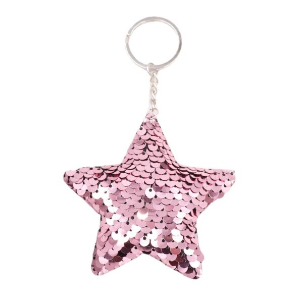 Wholesale Colorful Sequin Christmas Tree Keychain