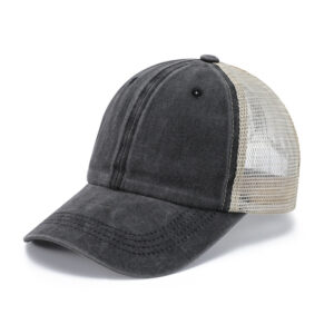 Black net cap-khakis net / Adult 56-60cm