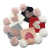 Wholesale Acrylic Double Wool Ball Children Love Knitted Hat