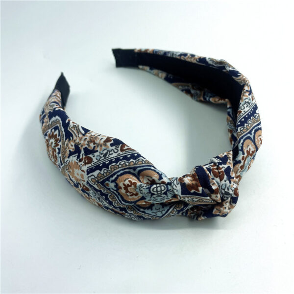 Wholesale Artistic Retro Geometric Fabric Print Headband