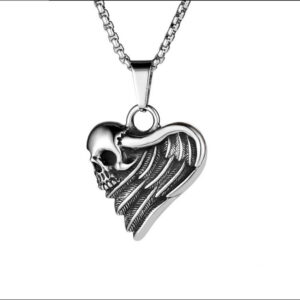Heart + stainless steel chain