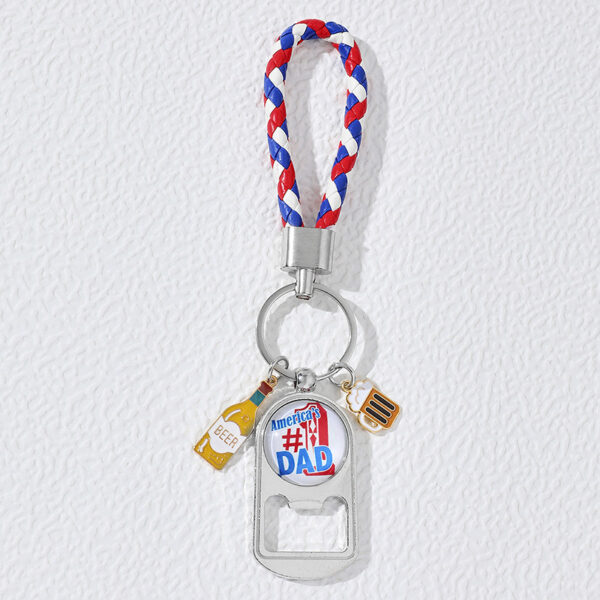 Wholesale Flag Metal Bottle Opener Creative Keychain