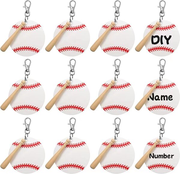 Wholesale Baseball Acrylic Keychains