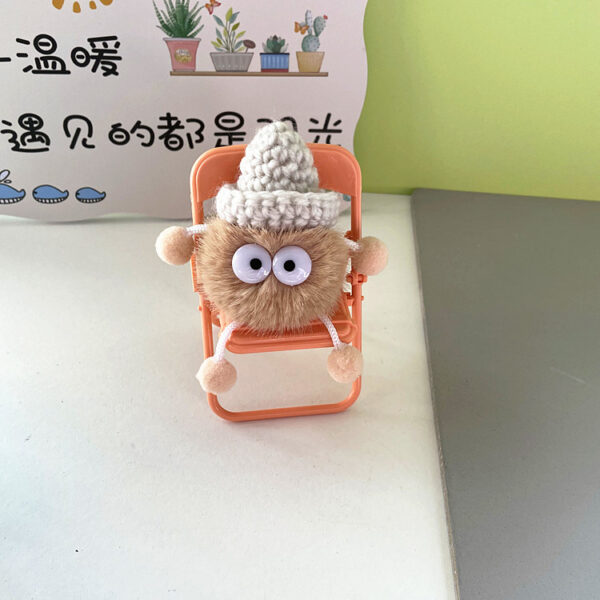 Wholesale cute cute little briquettes plush doll doll keychain