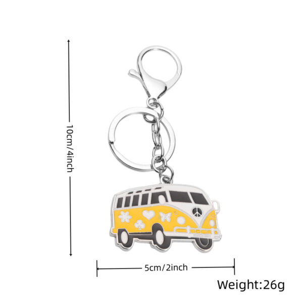 O1CN015PjJ751lSEj2zSvRa_2920844817-0-cib Wholesale Cartoon Mini Bus Metal Keychains