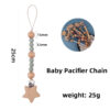 Wholesale Baby Beech Pacifier Chains Baby Supplies