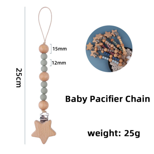 Wholesale Baby Beech Pacifier Chains Baby Supplies