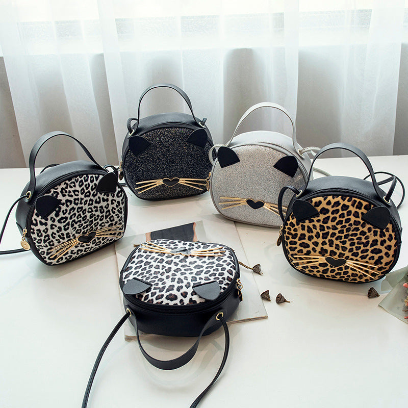 Wholesale Leather Leopard Cat Bag