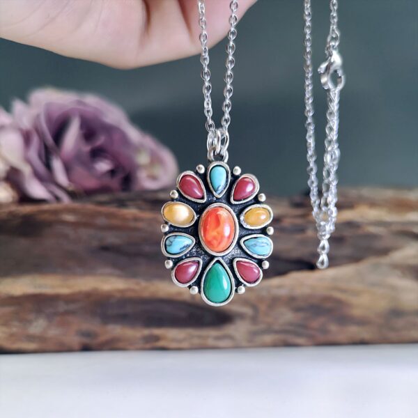 Wholesale Geometric Round Zinc Alloy Necklaces