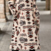 Wholesale Velvet Western Style Aztec Plush Long Coat