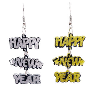 O1CN015T1PAi1Ykvu6g4Yz0__2216150023098-0-cib Wholesale Happy New Year English Letters Christmas Acrylic Earrings