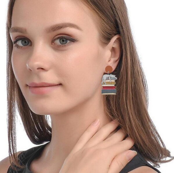 Wholesale Teacher's Day Acrylic Ear Studs