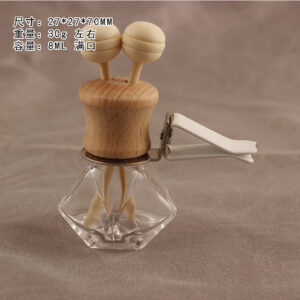 High waist air outlet-double hole; diamond 8ML; glass wood