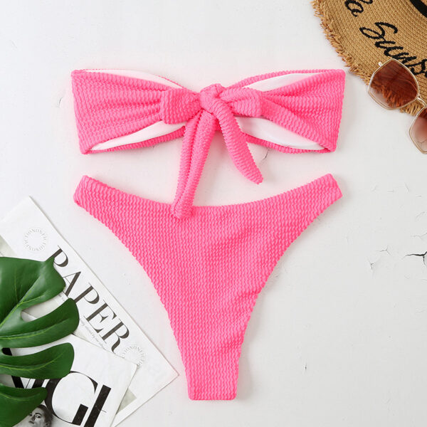 O1CN015YVBaX2GLavBvwfmC_4062238999-0-cib Wholesale Solid Color Bandeau Wavy Fabric Swimwear