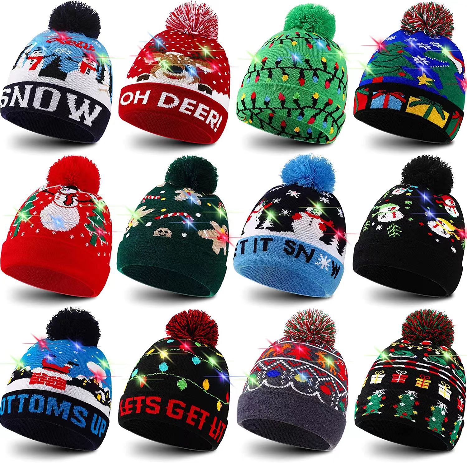 Wholesale Jacquard Christmas beanie