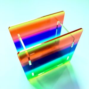 Rainbow color pen holder