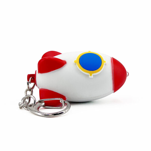 Wholesale Plastic UFO Lighting and Sounding Keychain