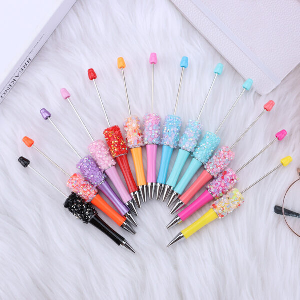 Wholesale New DIY Sequin Creative Petal Multi-color Hand-Worn Ballpoint Pen