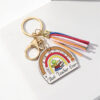 Wholesale Wooden Rainbow Tassel Teacher's Day Gift Keychain