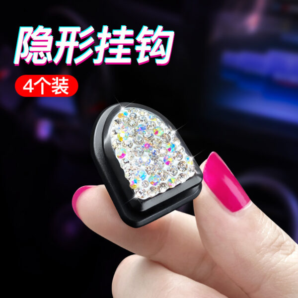 Wholesale Hidden Diamond-encrusted Plastic Small Hooks