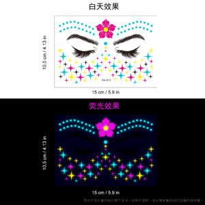 Fluorescent face sticker FA-013