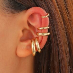 20 gold ear clips (alloy 5 ear clips)