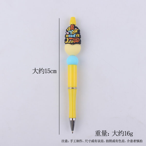 Wholesale Cartoon Pattern Mother Series Silicone Beaded Ballpoint Pen