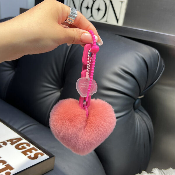 Wholesale Plush Love Chain Keychains
