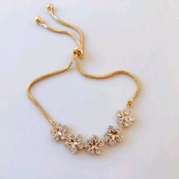 Wholesale Flower Frosty Wind Alloy Bracelet