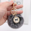 O1CN015jAoqw1X3abF3AAPy_2038122868-0-cib Wholesale New Bow Tag Imitation Rex Rabbit Fur Plush Ball Keychain