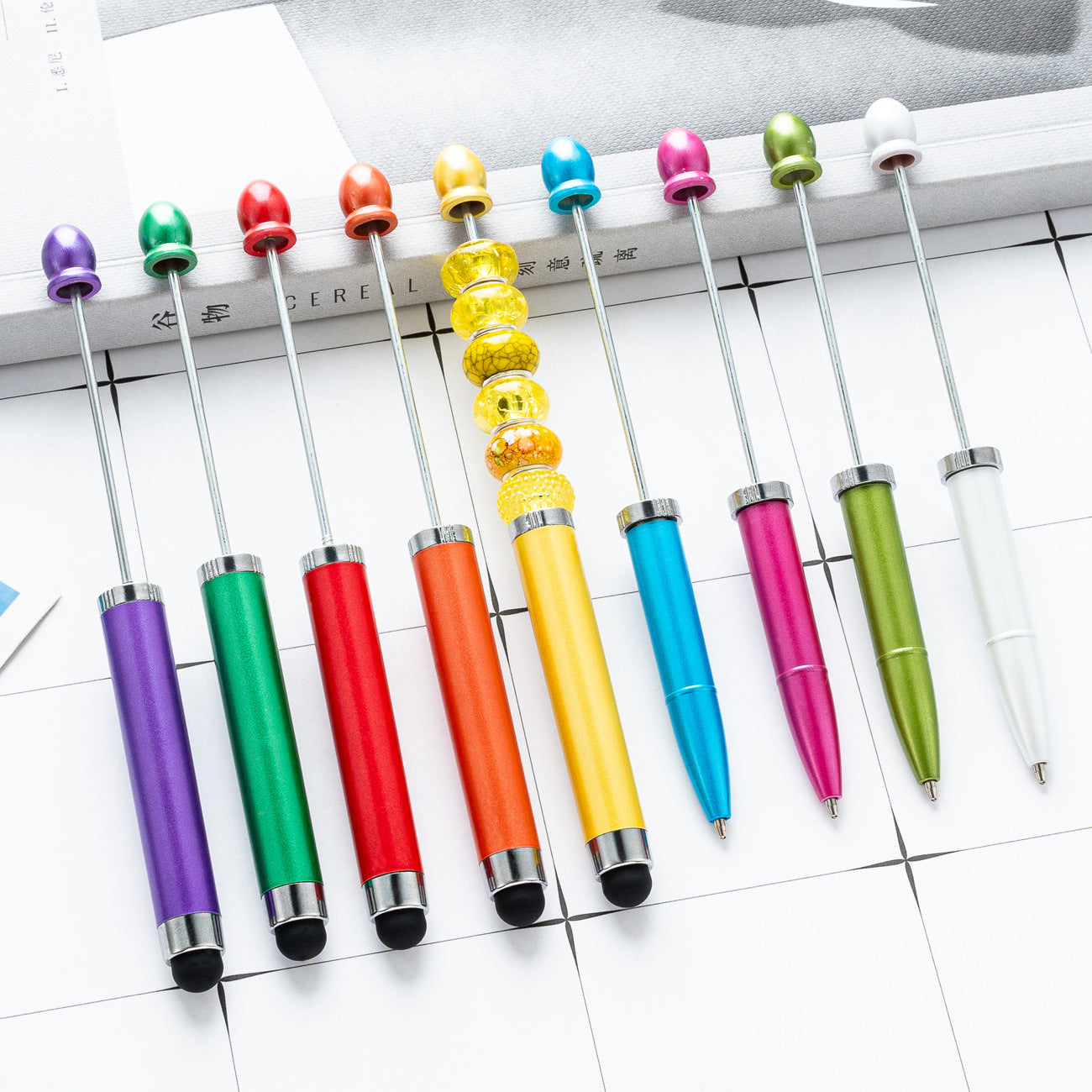 Wholesale Diy Multifunctional Three-in-one Touch Screen Bead Pen