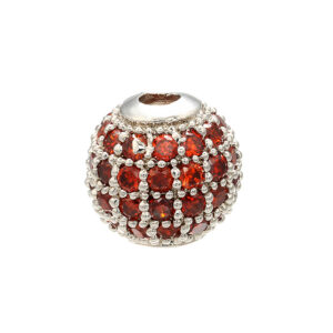 White gold Garnet Red / 10mm